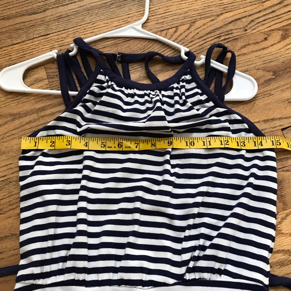 Bebe summer blue and white dress size small - Picture 5 of 11